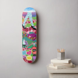 Arte de Parede de Skate Alice no País das Maravilh