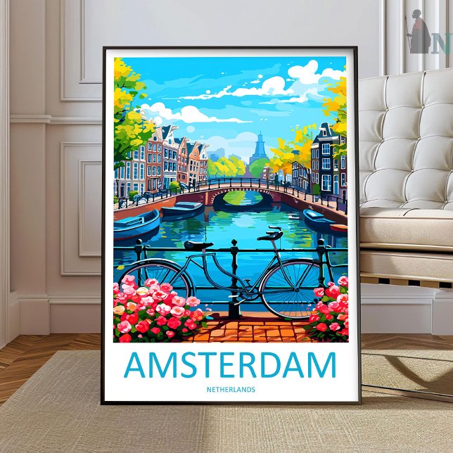 Arte de Parede de Viagem Amsterdã Impressão Amster (Criador carregado)