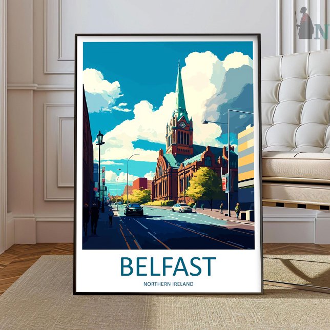 Arte de Parede de Viagem de Belfast Impressão Belf (Criador carregado)