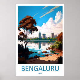 Arte de Parede de Viagem de Bengaluru Impressão de
