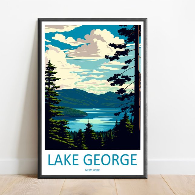 Arte de Parede de Viagem do Lago George Impressão  (Criador carregado)