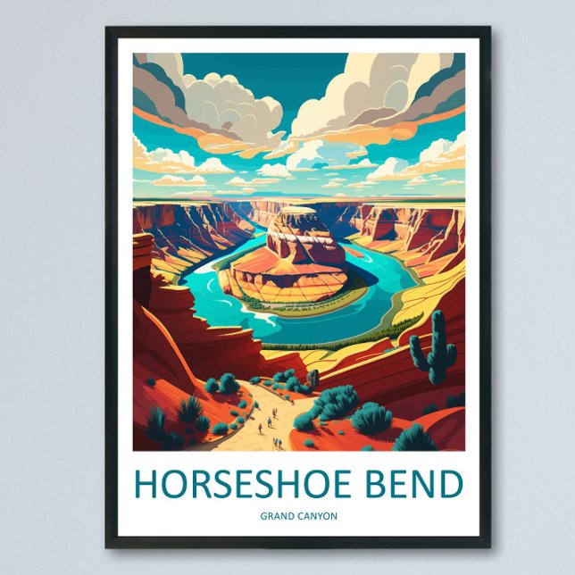 Arte de Parede de Viagem Horseshoe Bend Impressão  (Criador carregado)