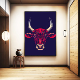 Arte de Parede do Boi do Zodíaco Chinês Decoração
