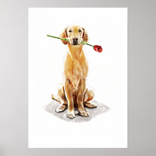 Arte de Parede do Golden Retriever – Impressão de 