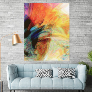 Arte de Parede em Aquarela Abstrata Moderna Poster