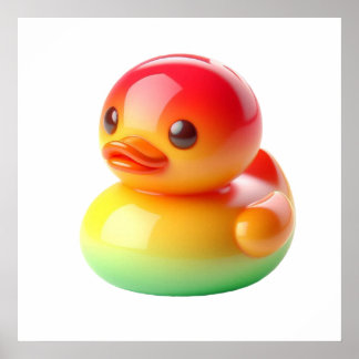 Arte de Parede em Poster do Brinquedo de Pato Colo