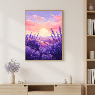 Arte de Parede Impressa em Poster do Campo de Lava