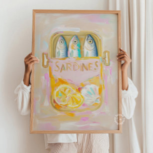 Arte de Parede Impressão Costeira de Pintura de Sa