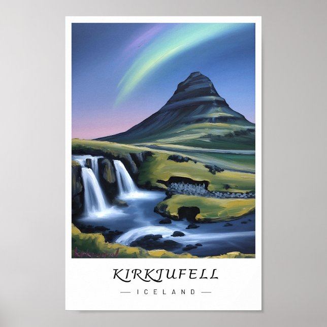 Arte de Parede Kirkjufell Islândia, Poster de Mont (Frente)