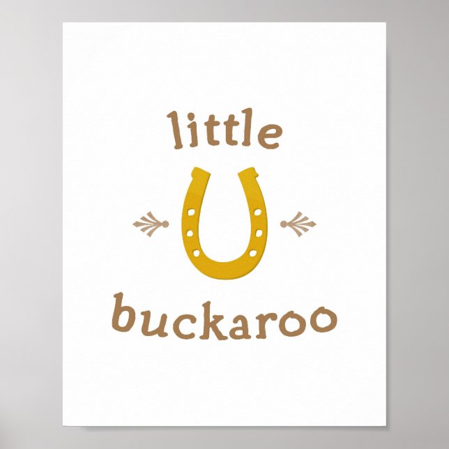 Arte de Parede Little Buckaroo Impressão 8x10 (Frente)