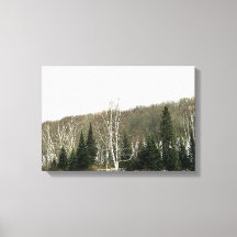 Arte de parede neutra da Canvas - Paisagem de inve