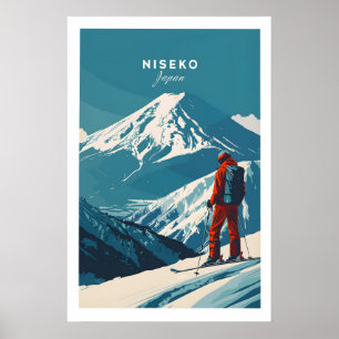 Arte de Parede Niseko Japão Poster de Esqui 1
