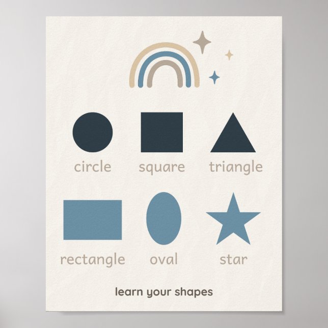 Arte de Parede para Berçário com Impressão de Form (Frente)