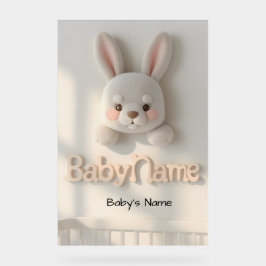 Arte de Parede Personalizada com Nome do Bebê – An
