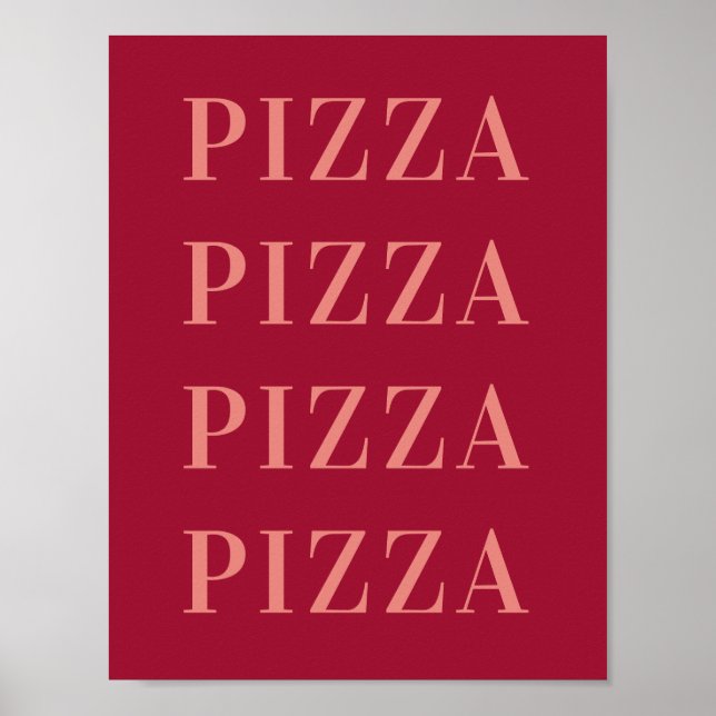 Arte de Parede Pizza Pizza, Poster de Quarto de Do (Frente)