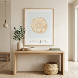 Arte de Parede Poster de Dólar de Areia Costeira M