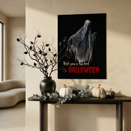 Arte de Parede Pôster de Halloween Fantasma Gótico