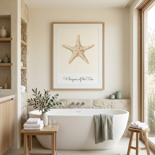 Arte de Parede Poster Estrela do Mar Costeira Mode (Criador carregado)