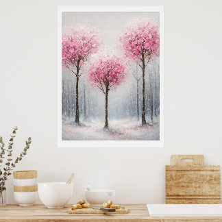 Arte de Parede Poster Montanha – Decoração de Casa
