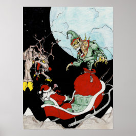 Arte de Parede poster natal pesadelo (mate)