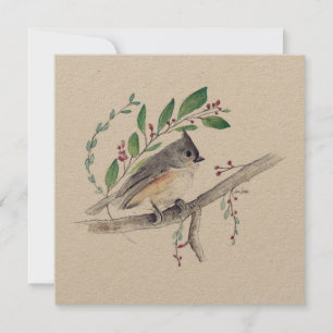 Arte de Pássaro com Tufão