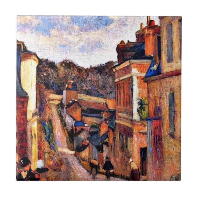 Arte de Paul Gauguin: Rue Jouvenet, Rouen (Frente)