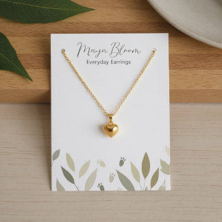 Arte de Pegadas de Folhagem Verde Neutra