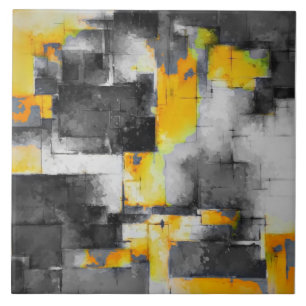 Arte de Pintura Abstrata Tendência M3 Azulejo de C