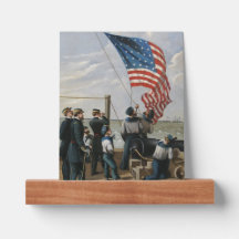 Arte de Pintura Militar Marinho de Bandeira Americ