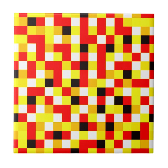 Arte de Pixel Verificada Aleatoriamente - Vermelho (Frente)