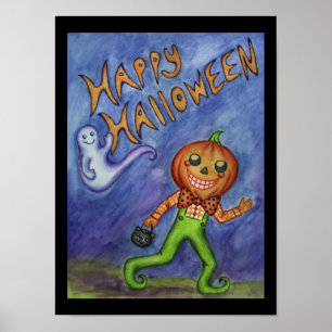 Arte de Poster de Feliz Halloween