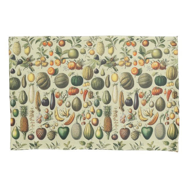 Arte de Poster de Frutas Botânicas Francesas Vinta (Frente)