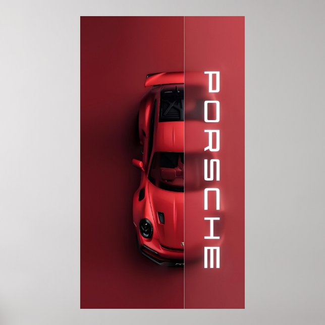 Arte de Poster de parede Premium PORSCHE para casa (Frente)