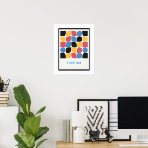 arte de pôster geométrico bauhaus vintage clássico