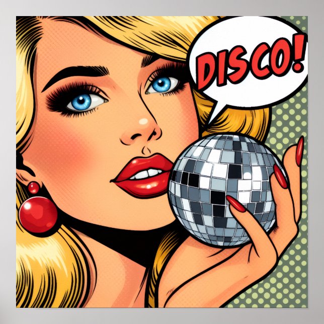 Arte de pôster temático de discoteca (Frente)
