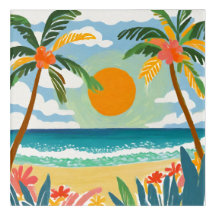 Arte de praia Feliz e Divertida 7