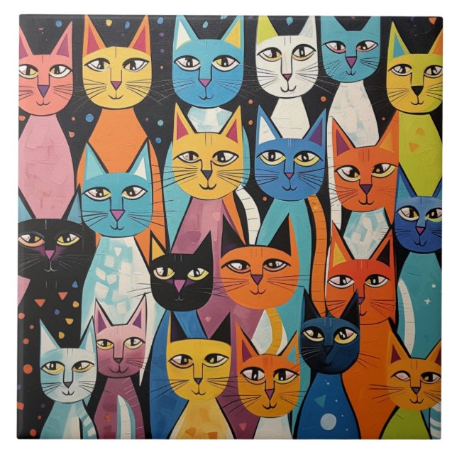 Arte de rabiscos de gatos (Frente)