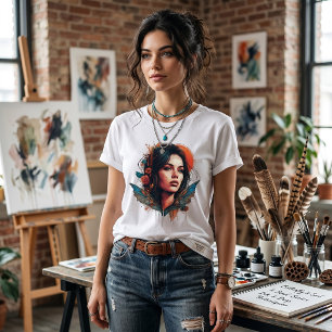 Arte de Retrato do Espírito Boêmio da Borboleta Et