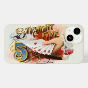 Arte de rótulo de charuto vintage Straight Flush c