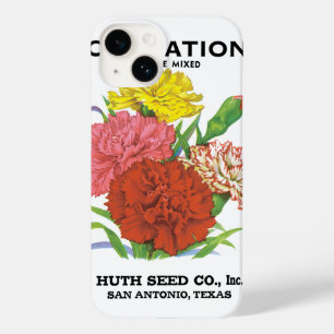 Arte de rótulo de pacote de sementes vintage, flor