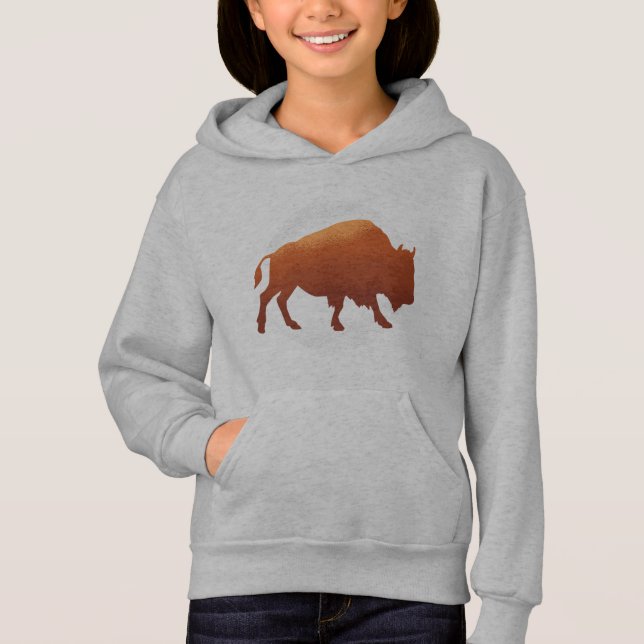 Arte de Silhueta de Bisonte Americano (Frente)