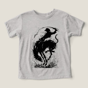 Arte de Silhueta Dinâmica de Rodeio Cowboy