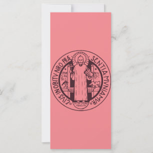 Arte de Símbolo Minimalista da Medalha de São Bent