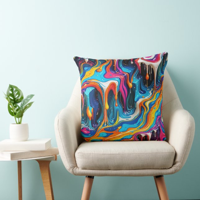 Arte de superfície abstrata 1217 - Almofada (Cadeira)