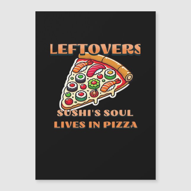 Arte de Sushi Pizza - Restos São Para Quem Desiste (Frente)