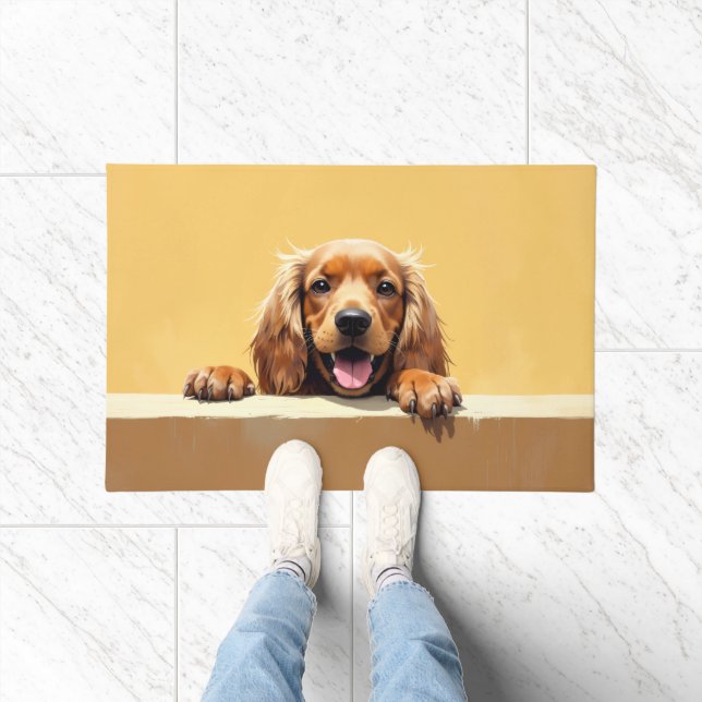 Arte de Tapete de Porta Cocker Spaniel (Interior)