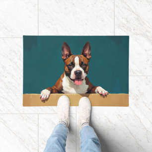 Arte de Tapete de Porta do American Staffordshire