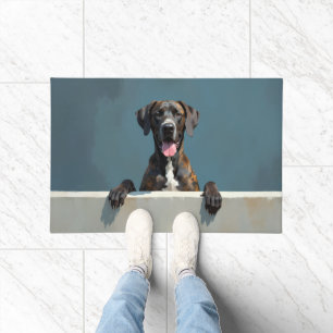 Arte de Tapete de Porta do Cão Great Dane