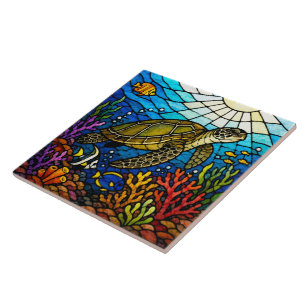 Arte de tartaruga marinha havaiana Honu em estilo