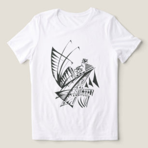 Arte de Tatuagem Tribal Abstrato Preto e Branco do
